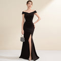 Sleeveless Fishtail Maxi Evening Dress