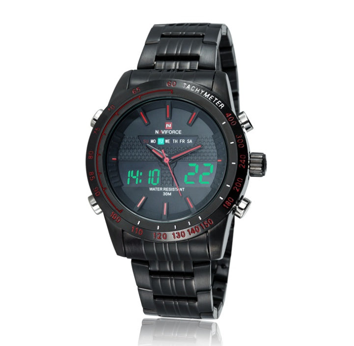 Naviforce Men's Sports Wrist Watch – Waterproof Chronograph