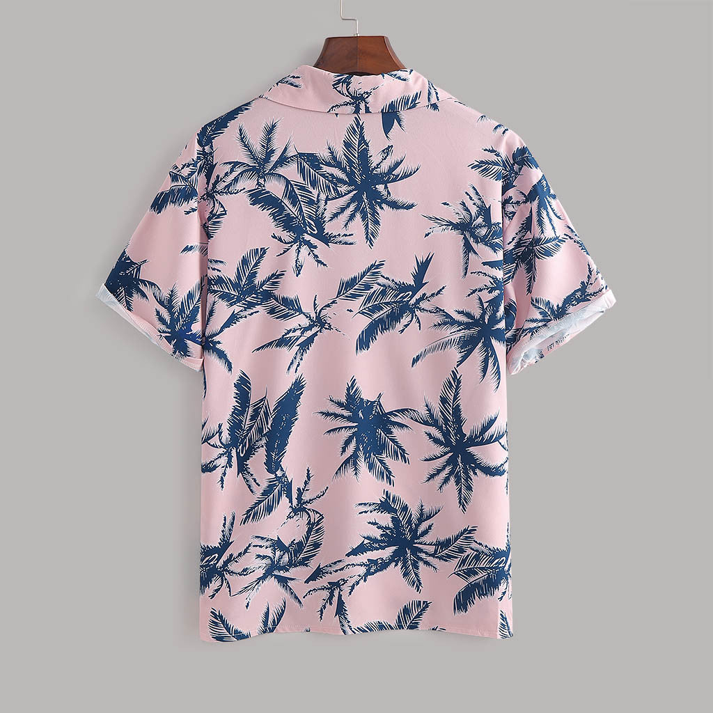 Men's Slim Fit Novelty Polyester Shirt