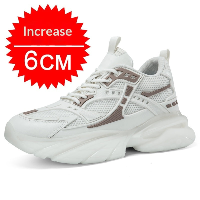 Hidden Wedge Casual Sneakers with Height Lift