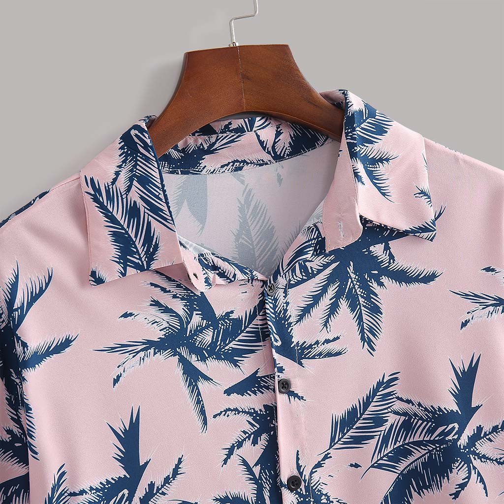 Men's Slim Fit Novelty Polyester Shirt