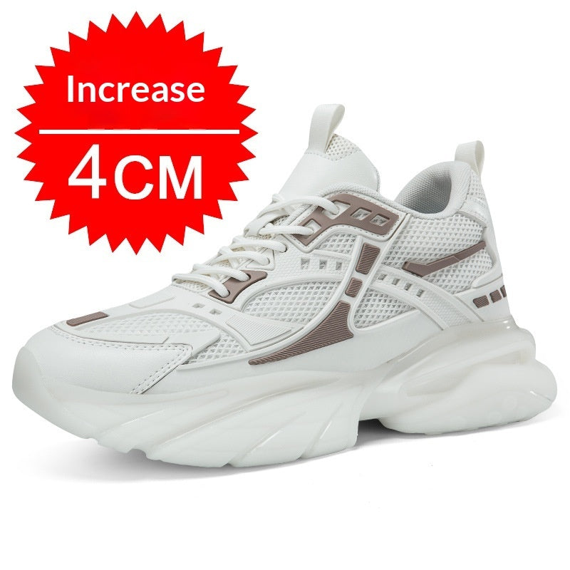 Hidden Wedge Casual Sneakers with Height Lift