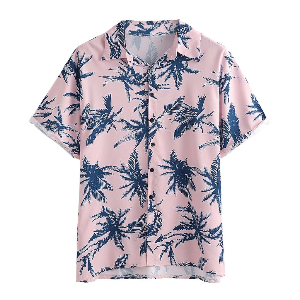 Men's Slim Fit Novelty Polyester Shirt