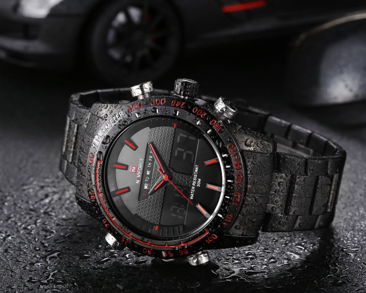 Naviforce Men's Sports Wrist Watch – Waterproof Chronograph