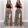High-waisted Split Midi Skirt