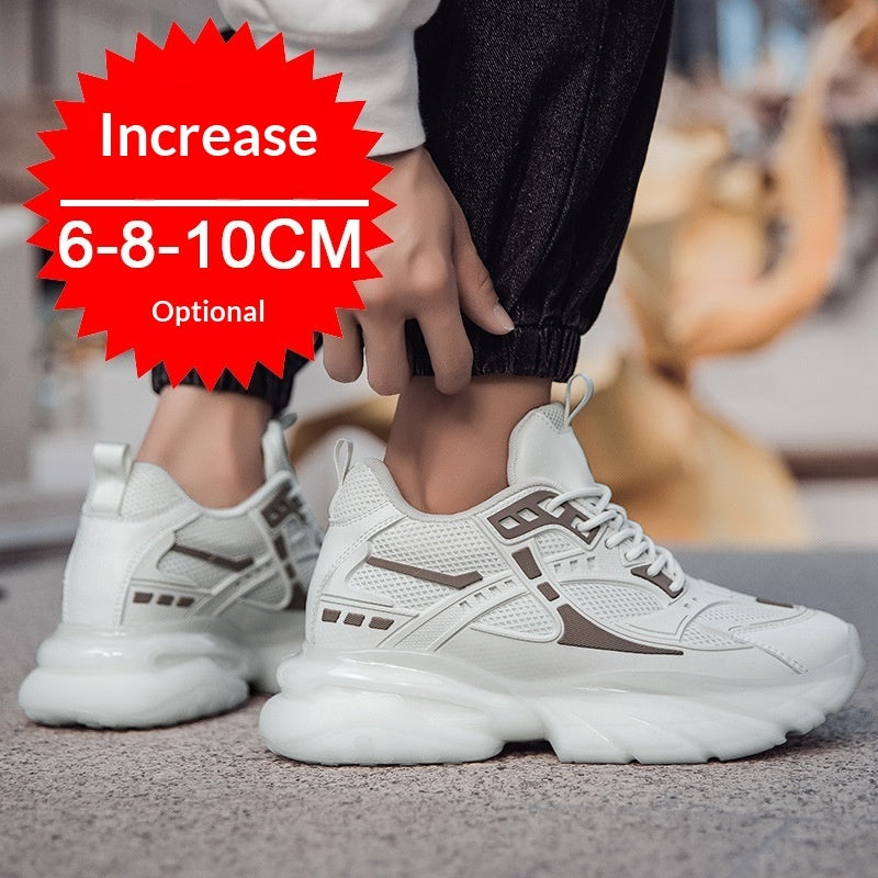 Hidden Wedge Casual Sneakers with Height Lift