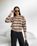 Striped Loose Pullover Top
