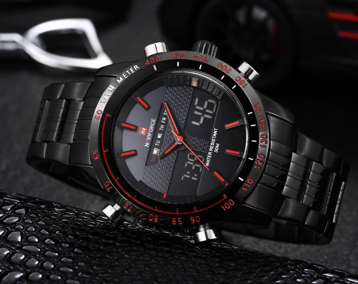 Naviforce Men's Sports Wrist Watch – Waterproof Chronograph