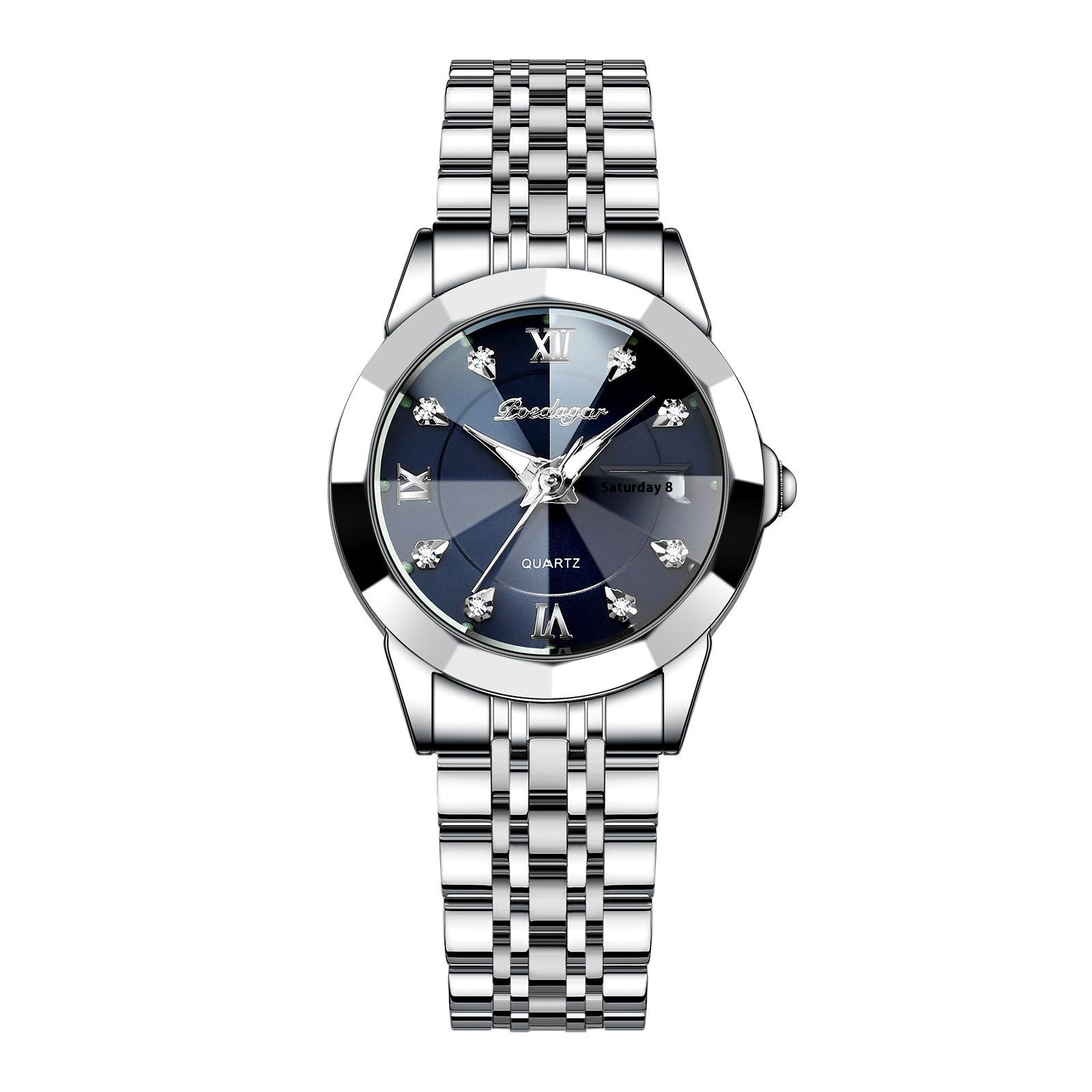 Women's Waterproof Luminous Wrist Watch – Double Calendar Display