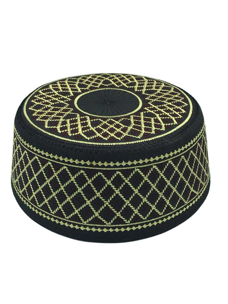 Men's Muslim Prayer Hat - Classic Islamic Kufi Cap