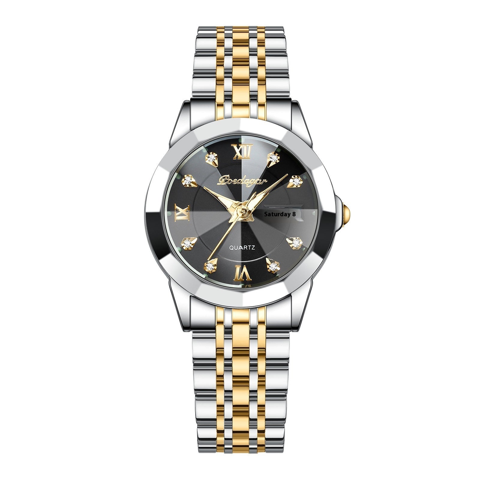 Women's Waterproof Luminous Wrist Watch – Double Calendar Display