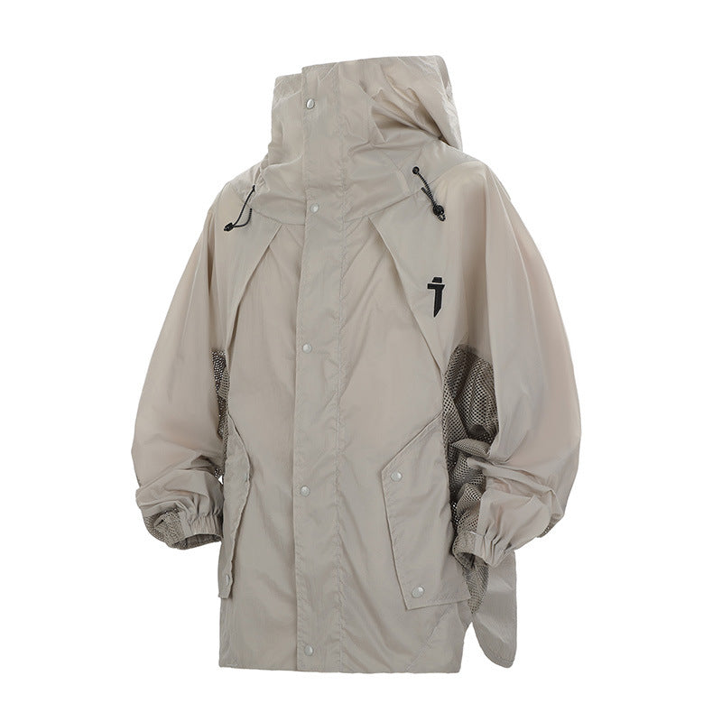 Men's Hooded Sun Protection Jacket - Lightweight UV Shield