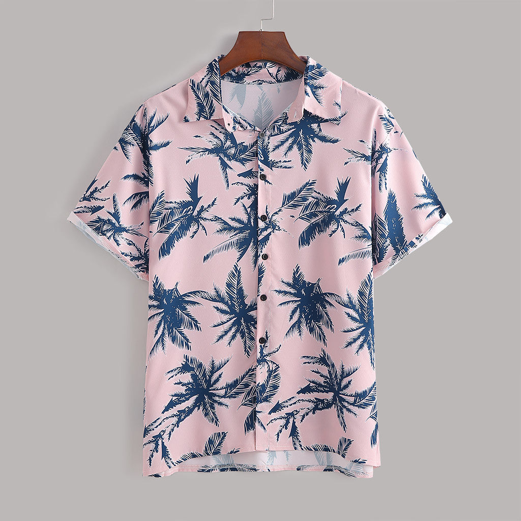 Men's Slim Fit Novelty Polyester Shirt