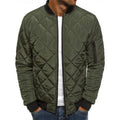 Men's Rhombus Design Casual Coat - Trendy Outerwear