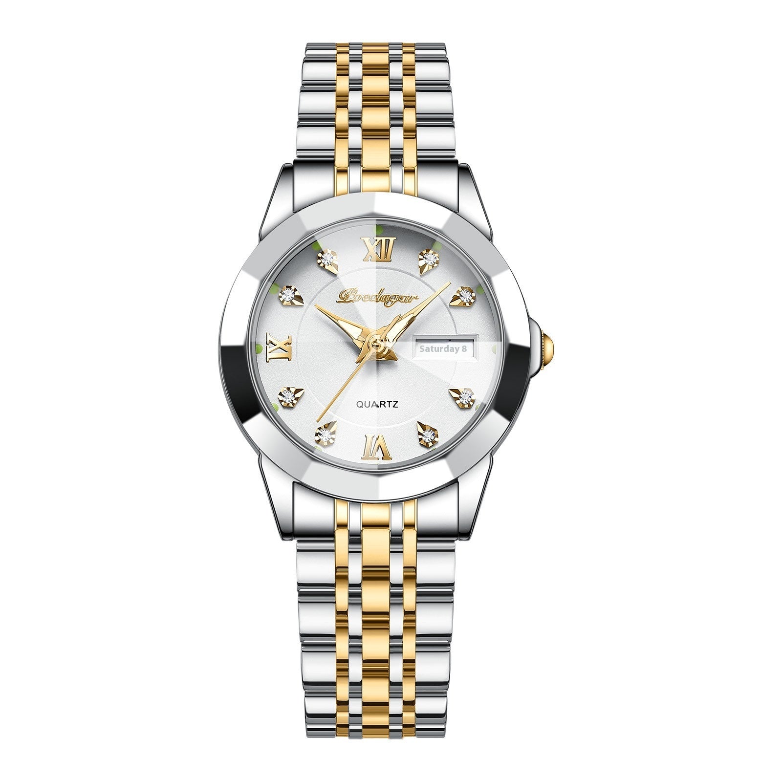 Women's Waterproof Luminous Wrist Watch – Double Calendar Display