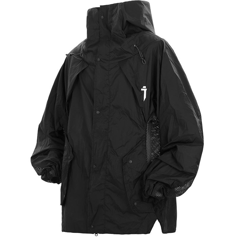 Men's Hooded Sun Protection Jacket - Lightweight UV Shield