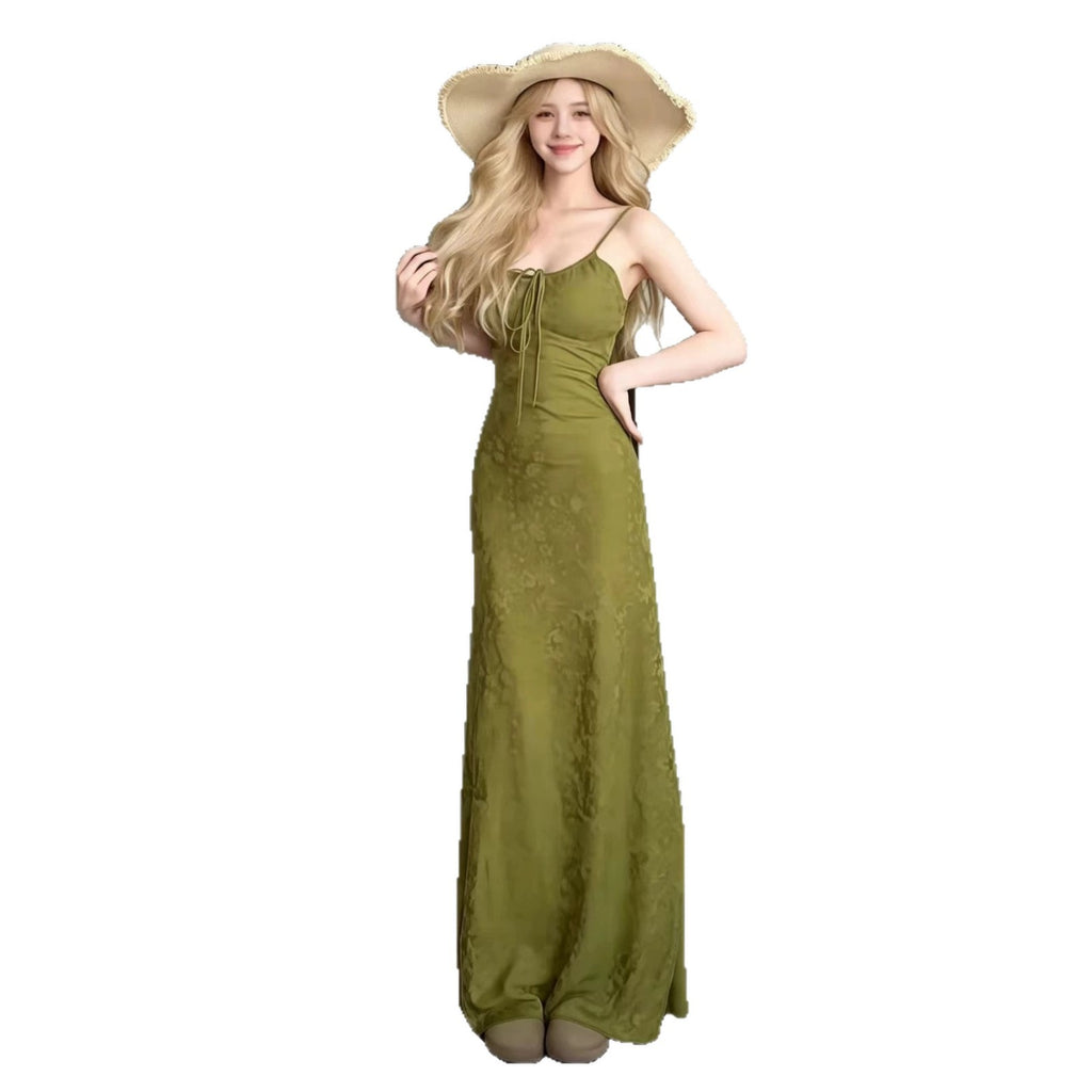 Ribbed Knit Long Beach Dress