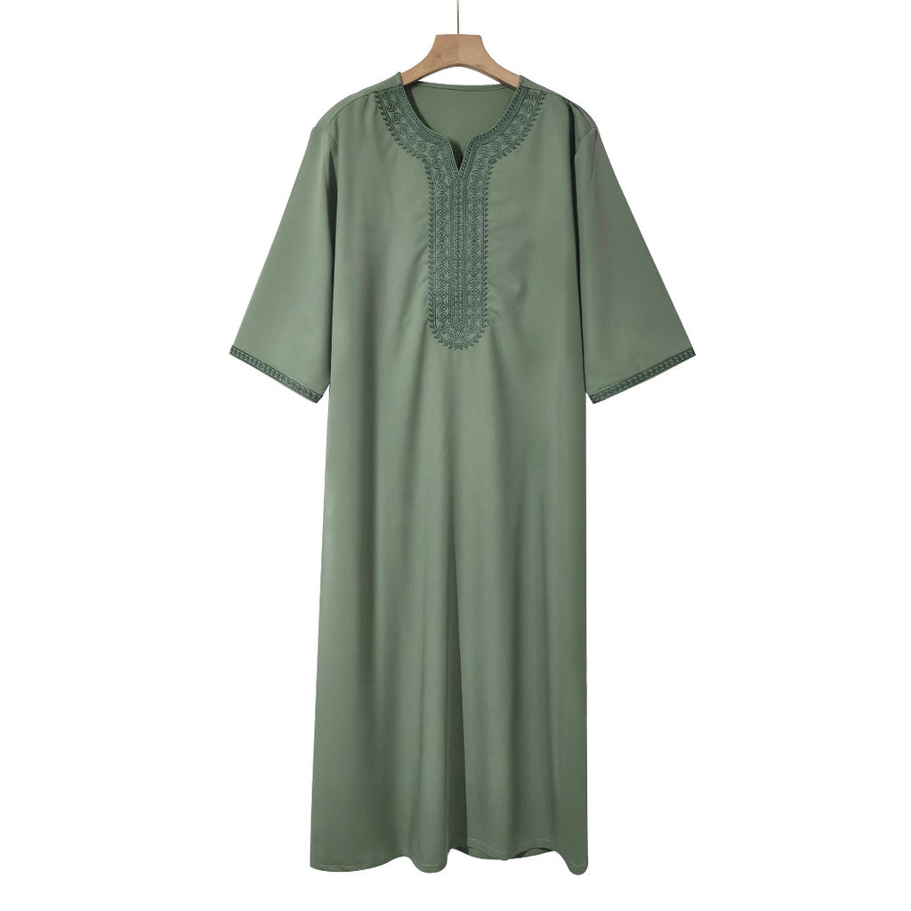 Men's Muslim Loose Robe - Comfortable Islamic Thobe