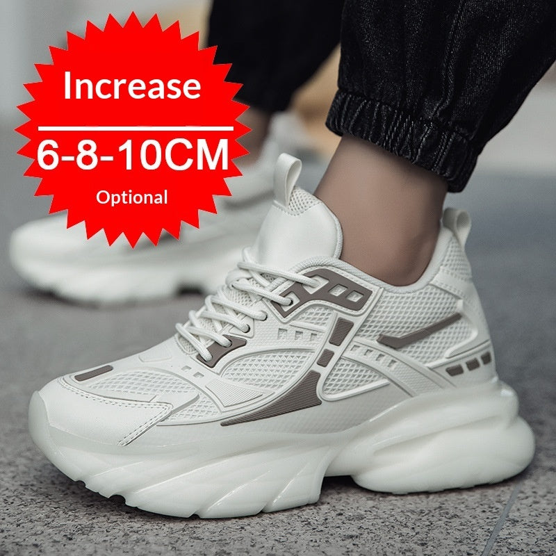 Hidden Wedge Casual Sneakers with Height Lift