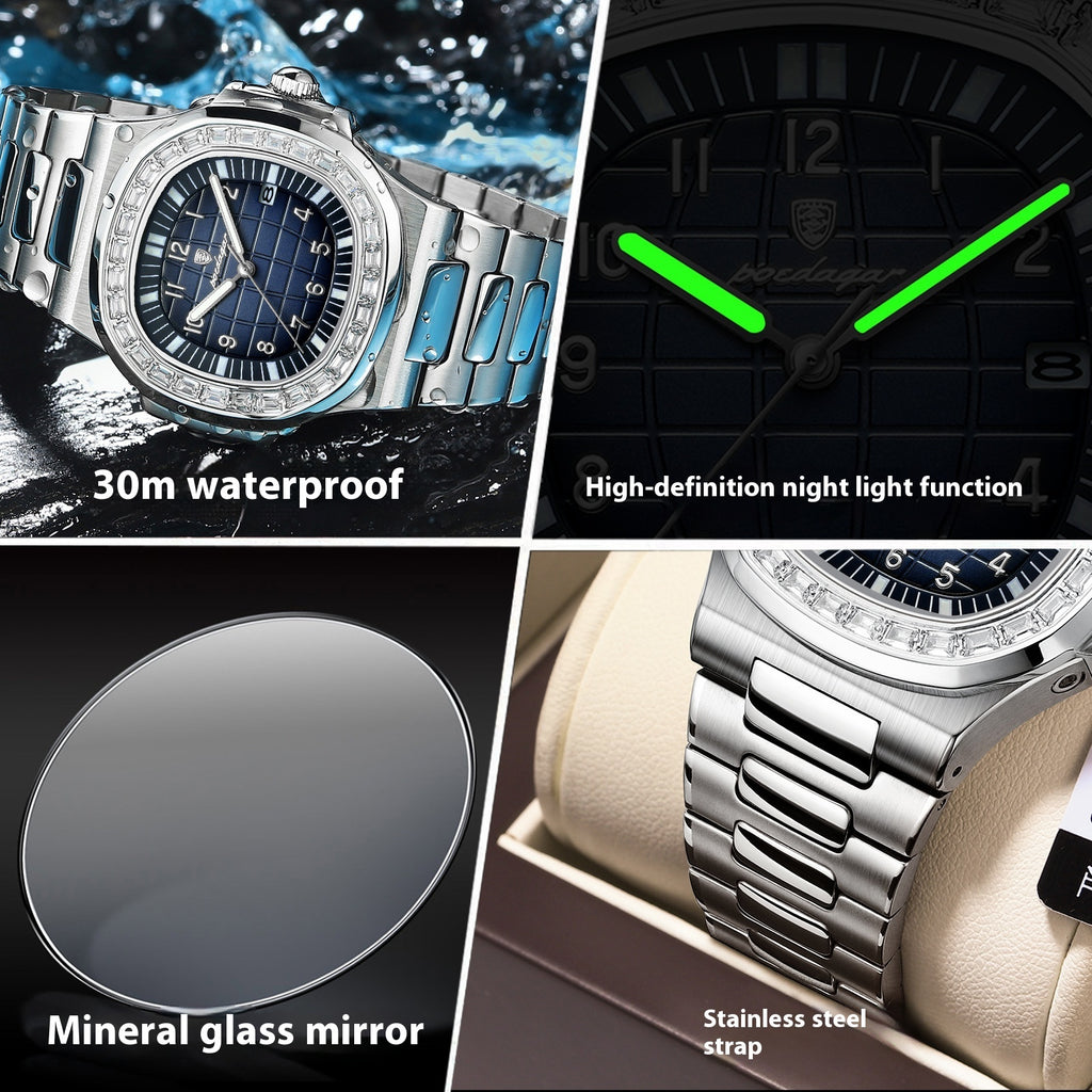 Men's Luxury Waterproof Luminous Watch – Elegant Timepiece