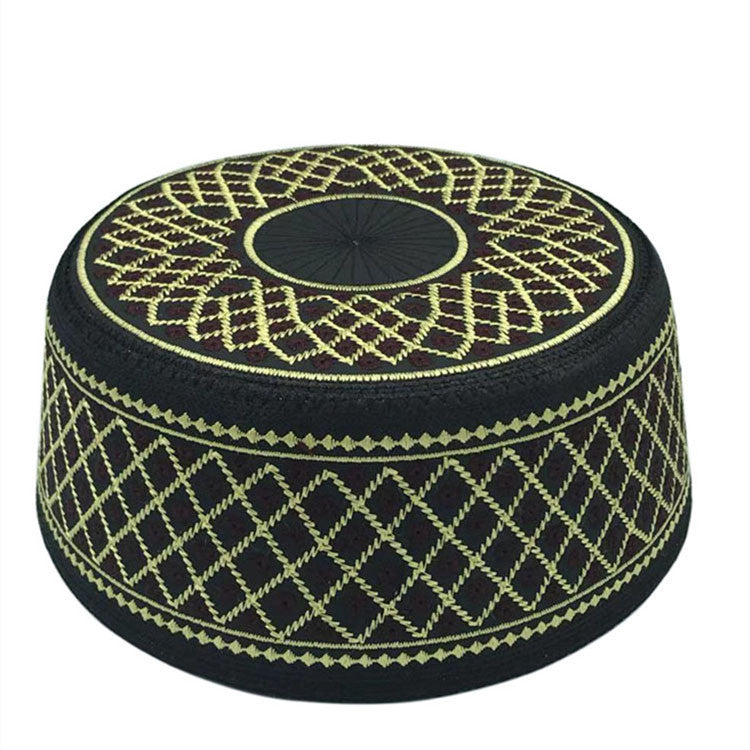 Men's Muslim Prayer Hat - Classic Islamic Kufi Cap