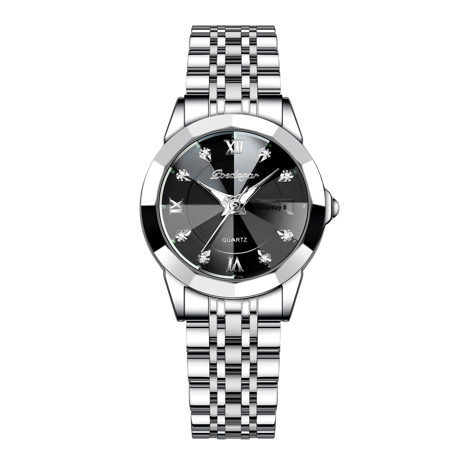 Women's Waterproof Luminous Wrist Watch – Double Calendar Display