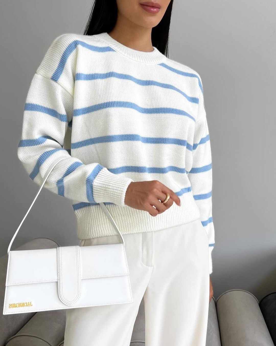 Striped Loose Pullover Top